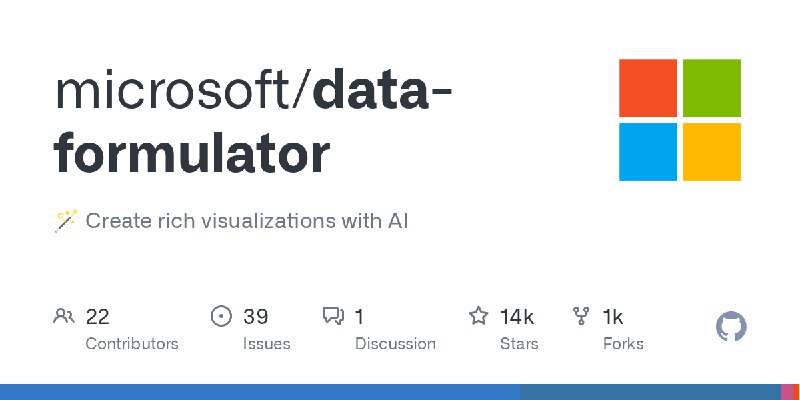 GitHub - microsoft/data-formulator: 🪄 Create rich visualizations with AI