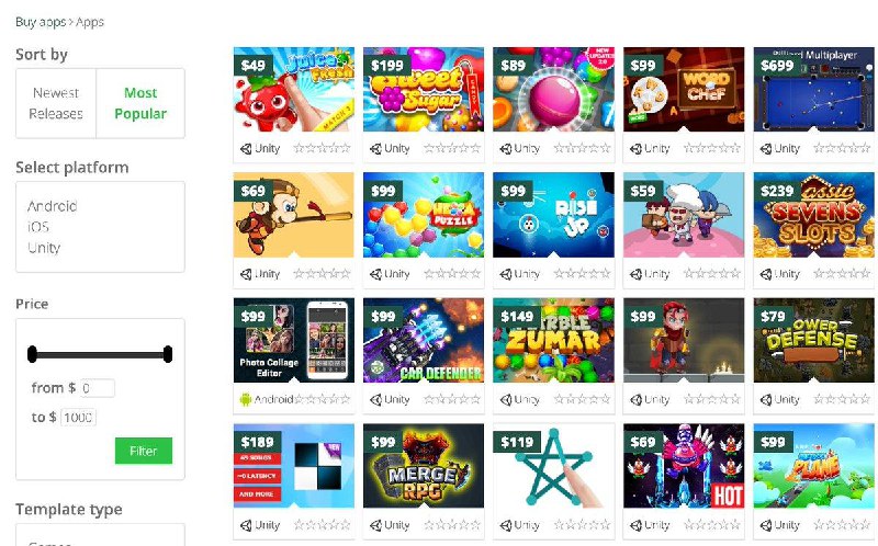 #编程 这些精美的游戏源码，才卖几百块钱