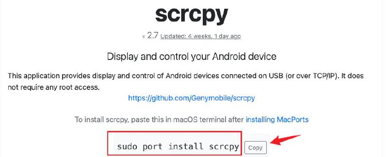 #工具 安卓手机无线镜像到 MacBook
